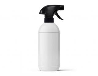 Biela plastová fľaša s čiernym rozprašovačom 500ml