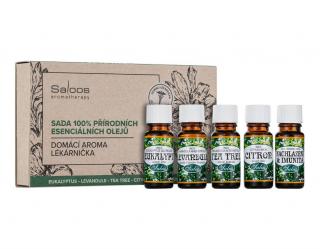 Saloos Sada 100% prírodných éterických olejov - Domáca aroma lekárnička