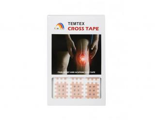 Temtex Cross Tape béžová 2,1 x 2,7 cm 180 ks