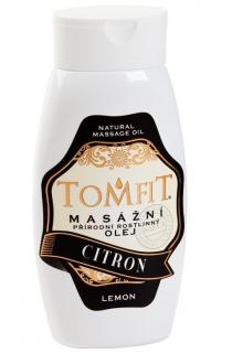 Tomfit - Masážny rastlinný olej Citrónový 250 ml