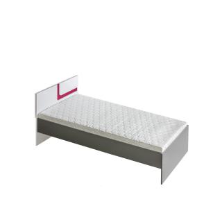 Detská posteľ Apetito A12 Farba: Biela + Antracit + Ružová