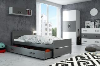 Jednolôžková posteľ Bartek 90x200 Farba: Grafit