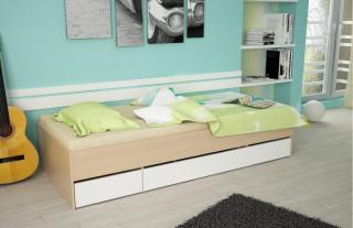 Jednolôžková posteľ Matiasi Farba: Biela