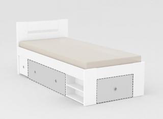 Jednolôžková posteľ REA LARISA 90/120/140 Farba: Biela