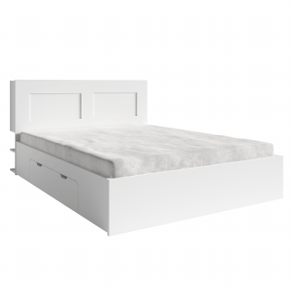 Manželská posteľ 160x200 RAMIAK biela