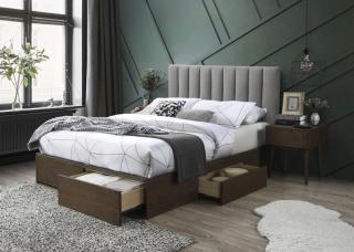 Manželská posteľ Gorashi 160 Farba: Sivá + Biela