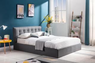 Manželská posteľ Padva 160 Farba: Sivá