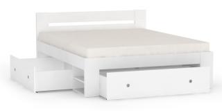 Manželská posteľ REA LARISA 160/180 Farba: Biela