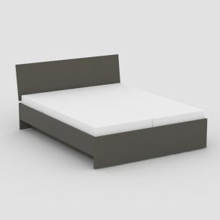 Manželská posteľ REA OXANA UP 160/180 Farba: Graphite, Rozmer: 160x200cm
