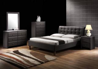 Manželská posteľ Samara 160 Farba: Čierna