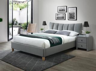 Manželská posteľ Sandy 2 160 Farba: Sivá