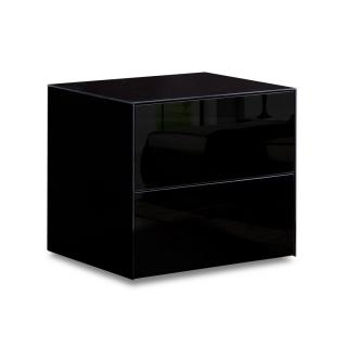 Nočný stolík GLASS Farba: Čierna