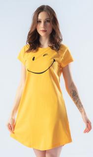 Dámska nočná košeľa s krátkym rukávom Smile Varianta: žltá; M
