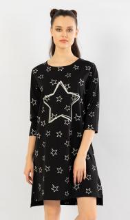 Dámska nočná košeľa s trojštvrťovým rukávom Big star Varianta: černá; XL