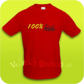Vtipné tričko pánske - Vtipné tričko 100% fešák