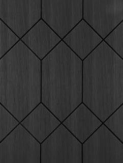 Art Moderne - drevený dekoračný panel Farba: Oak - Satin Black