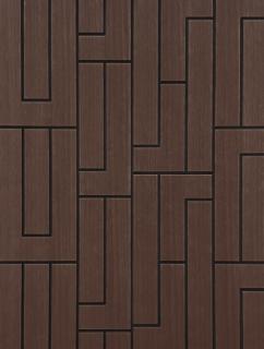 Metro Wood - drevený dekoračný panel Farba: American Walnut