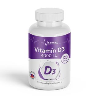 Vitamín D3 4000 I.U. / 120 kapsúl