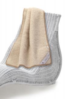 Hrejivá vlnená deka Thumbled béžová Veľkosť: 75 x 100 cm