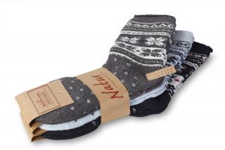 Ponožky 3v1 Wooline Natur 1, alpaka Veľkosť: 35-38