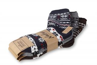 Ponožky 3v1 Wooline Natur 3, alpaka Veľkosť: 40-43