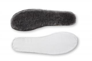 Vložky do topánok filc/kožušina sivé Veľkosť: 45