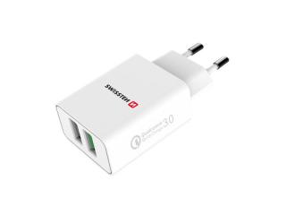 Adaptér USB SWISSTEN 2x USB QC 3.0, 23W 22060100ECO