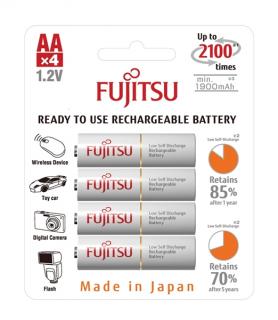 Batéria HR-3UTCEX-4B WHITE AA 4x FUJITSU nabíjacia