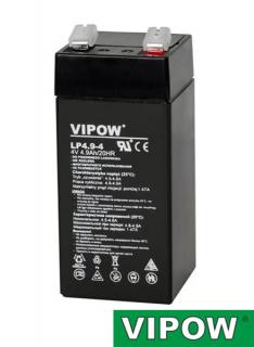 Batéria olovená 4V/4,9Ah VIPOW bezúdržbový akumulátor