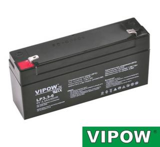 Batéria olovená 6V/ 3,3Ah VIPOW bezúdržbový akumulátor