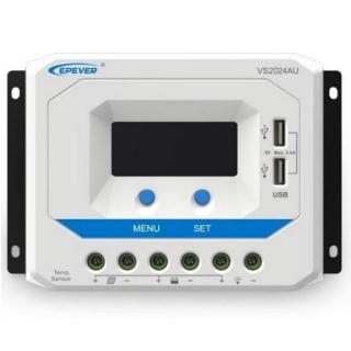 Solárny PWM regulátor 12/24 V, 10 A, USB, vstup 50V ...