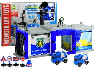 LEANTOYS detská policajná stavebnica POLICE STATION