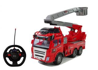 LEANTOYS Fire Truck detské hasičské autíčko s rebríkom R/C
