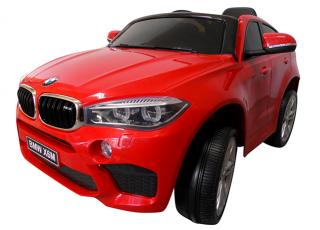 Megacar BMW X6M, 2x 45 W, 2 x 6V, 7Ah, červené (detské elektrické autíčko )