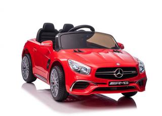 Megacar Mercedes SL65 S, LCD displej, 2x45W, 1x12V 7Ah, červené lakované