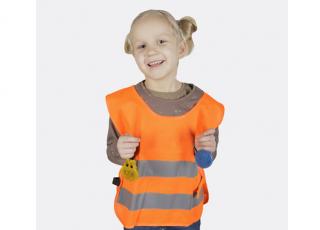Reflexná vesta pre deti K203 KID, oranžová