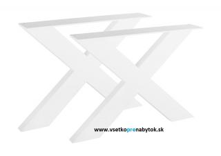 Stolová podnož X, 2 ks, konferenčný stôl (biela RAL 9016)