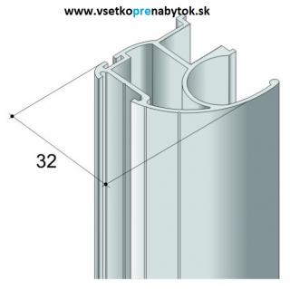 Úchytový profil S27 (hliník elox)