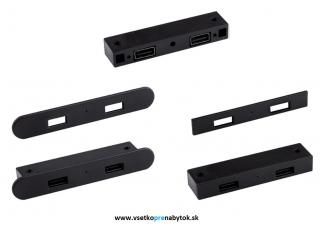 USB nabíjačka, 2 x nabíjacie výstupy (čierna)