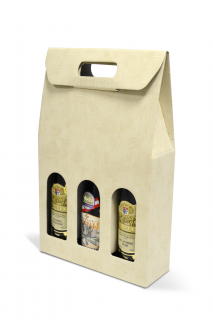 Kartónový box Sabbia na 3 fľaše SD011 (SD011)