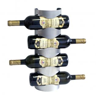 Nerezový stojan na 4 vína, nástenný P0004 (P0004)