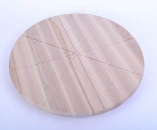 Servírovacia otočná doska na pizzu s krájacou drážkou, 40 cm (261378)