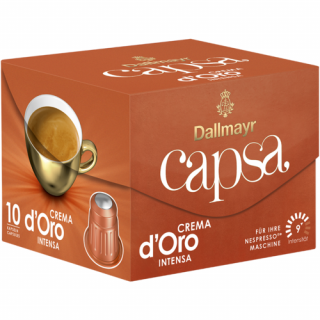 Dallmayr Capsa crema d'Oro Intensa kapsle pro Nespresso 10ks