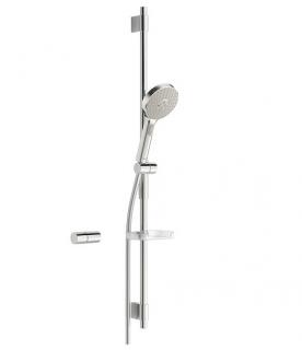Sprchová súprava, ručná sprcha 3-poloh., hadica 1750mm, sprchová tyč, HANSAACTIVEJET, chróm/svetlosivá