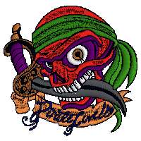 Nažehlovačka / nášivka Pirate Skull Tribal (Nažehlovačka / nášivka Pirate Skull Tribal)