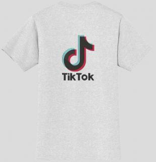 Vyšívané tričko - vzor tiktok