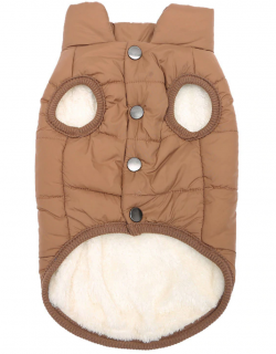 Štandardná zimná bunda pre psa - hnedá Veľkosť: 3XL
