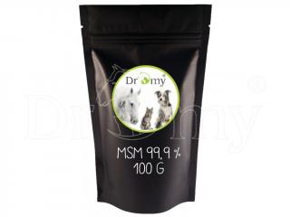 DROMY MSM 99,9 % - pre pohybové aj kožné ťažkosti Hmotnosť a objem: 100 g