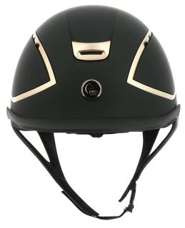 Jazdecká helma  HYBRID GOLD  - Čierna VEĽKOSŤ: 51-56 cm