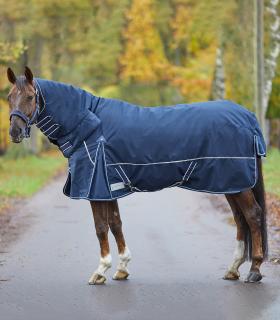 Výbehová deka pre koňa Waldhausen COMFORT s krkom 1200D  - 200g DĹŽKA: 145 cm